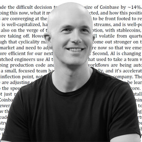 El correo con el que Brian Armstrong, CEO de Coinbase, despidió a más de 700 empleados: "Dos fuerzas están convergiendo y necesitamos estar preparados para responder a ambas" 