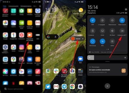 Xiaomiモバイル画面を録画する