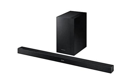 Con la barra 2.1 Samsung HW-K 450, le podrás dar el mejor sonido a tu TV pagando sólo 149 euros en el Black Friday de Mediamarkt