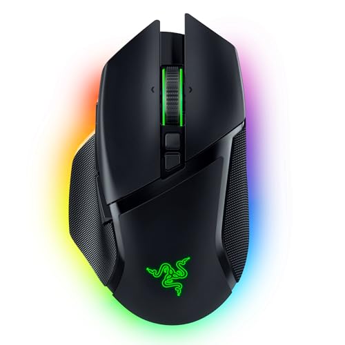 Razer Basilisk V3 Pro - Ratón Inalámbrico Personalizable para Juegos con Rueda Inclinable Hyperscroll (Sensor Óptico Focus Pro 30K, Iluminación Cromática de 13 Zonas, Botones Programables 11) Negro