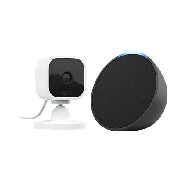 Pack Echo Pop + cámara de vigilancia Blink Mini