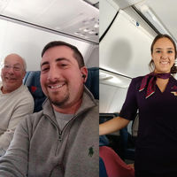 Amor de padre: compró boletos para seis vuelos en Navidad, y así acompañar a su hija azafata durante las fiestas