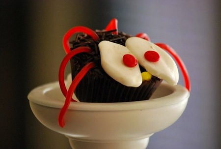 cupcakes araña halloween
