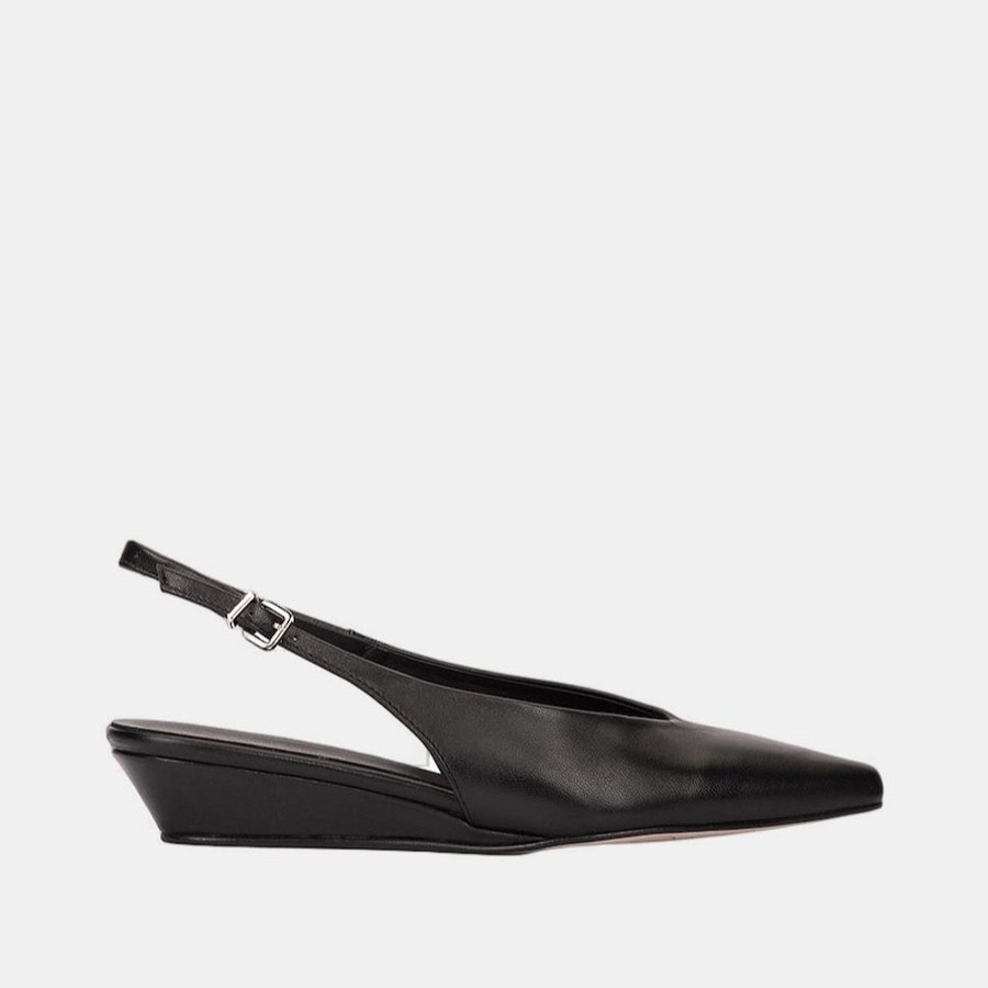 Zapatos de mujer destalonados con cuña - Pedro Miralles - Negro

