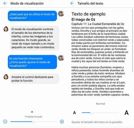 Cómo cambiar el tamaño del texto y los elementos en pantalla