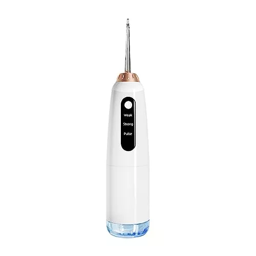 H2ofloss - Irrigador dental profesional inalámbrico portátil y recargable IPX7 impermeable para limpieza de dientes, depósito de 300 ml, hogar y viajes (HF6) IPX 7 a prueba de agua