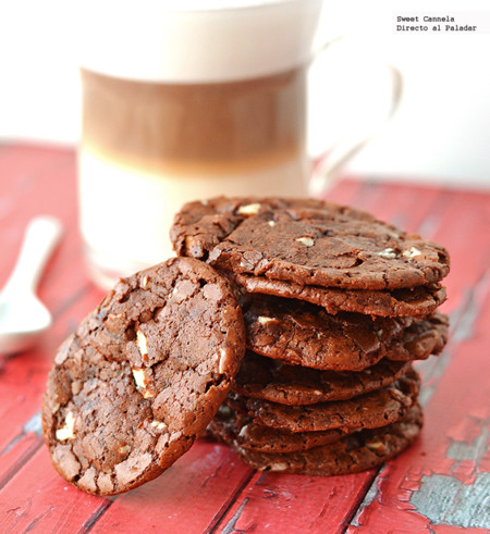 Galletas de doble chocolate. Receta