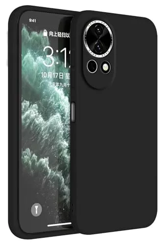 HAFFAN Funda de Silicona TPU Compatible con Huawei Nova 13 (6.7"), Carcasa Protectora para Teléfono Móvil - Negro