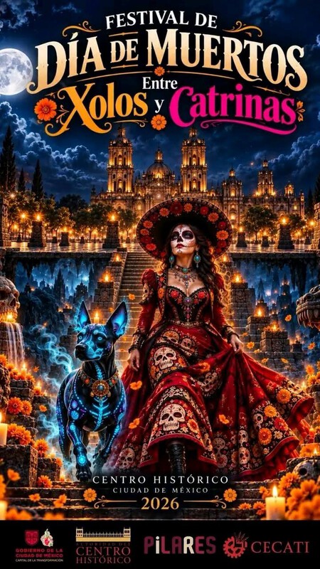 De la Ofrenda Monumental al Festival entre Xolos y Catrinas 2026: así será el Día de Muertos en el Centro Histórico de CDMX hasta el 2 de noviembre