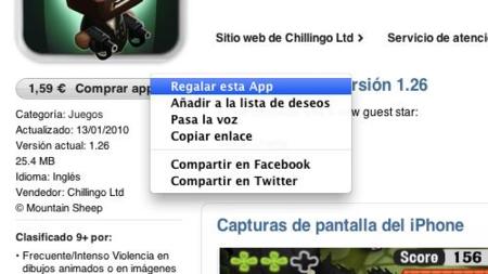 Ya podemos regalar aplicaciones en la App Store