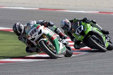 Rubén Xaus y Joan Lascorz en acción Misano