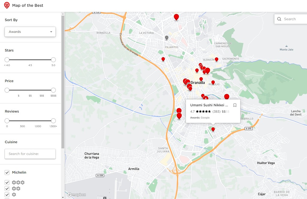 Este mapa interactivo te muestra los mejores restaurantes y bares de tu ...