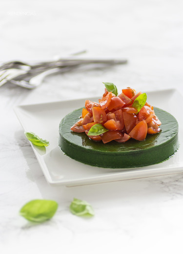 Receta de ensalada molecular. Cocina de diseño en tu mesa 