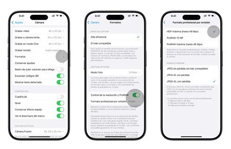 iPhone で 48 メガピクセルを有効にする