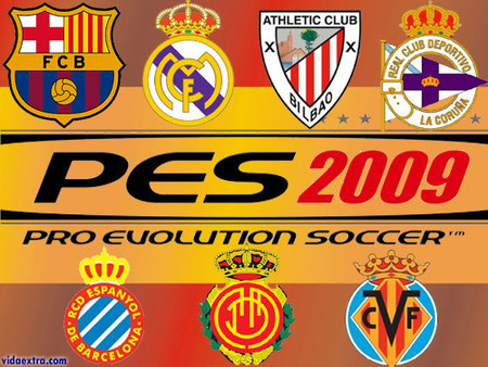 Menudo desastre, sólo siete equipos españoles en el 'PES 2009'