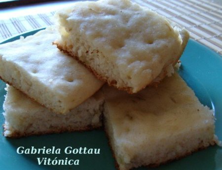 Cuadrados de banana y yogur. Receta saludable