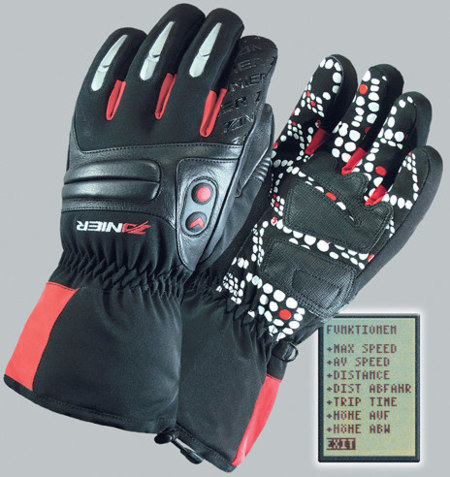 Guantes de esquí con GPS incluído