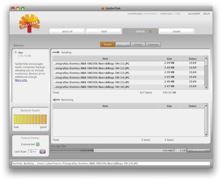 SpiderOak, 2 GB gratis para tus copias de seguridad desde múltiples localizaciones