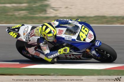 Valentino Rossi, su primera carrera sin opciones al título