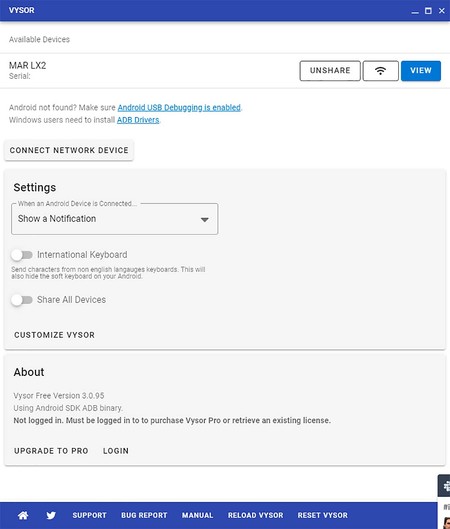 Compartir Pantalla Vysor