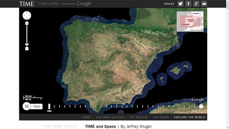 La revista Time, Google, la NASA y el USGS se unen mostrarnos los últimos 25 años de la Tierra