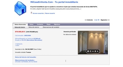 Micasaenventa, anuncios clasificados inmobiliarios