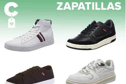 Chollos en tallas sueltas de  zapatillas Tommy Hilfiger, Levi's o Pepe Jeans en Amazon