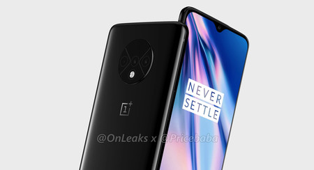 OnePlus 7T: este sería su aspecto, con cámara trasera triple en un módulo circular