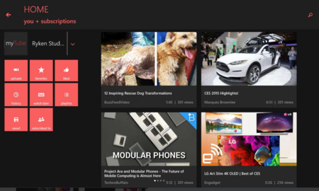 myTube ya es compatible con “continuar experiencias de aplicación”