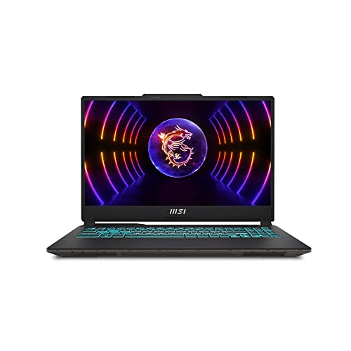 MSI Cyborg 15 A12VF-097XES - Ordenador Portátil Gaming 15.6" FHD, 144Hz (Intel Core i7-12650H, RTX 4060-8GB, 16GB RAM, 1TB SSD, Sin Sistema Operativo) Translucent Black - Teclado QWERTY Español