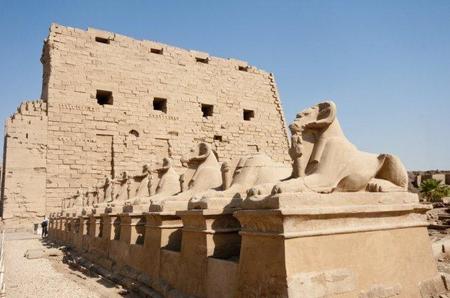 Egipto: descubren esfinges y un camino real