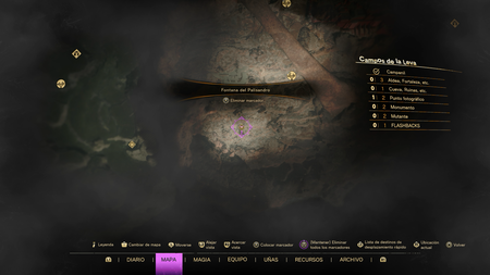 Forspoken hechizo baliza mapa