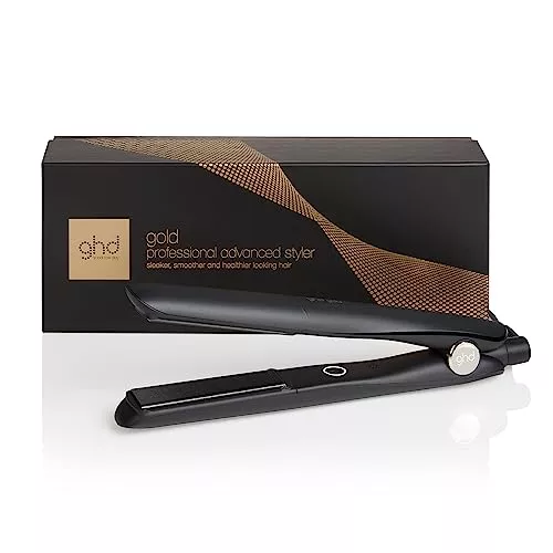 ghd Gold - Plancha de Pelo Profesional Para un Cabello Liso y Brillante - Para Todo Tipo de Cabello - Color Negro, (Enchufe Europeo)