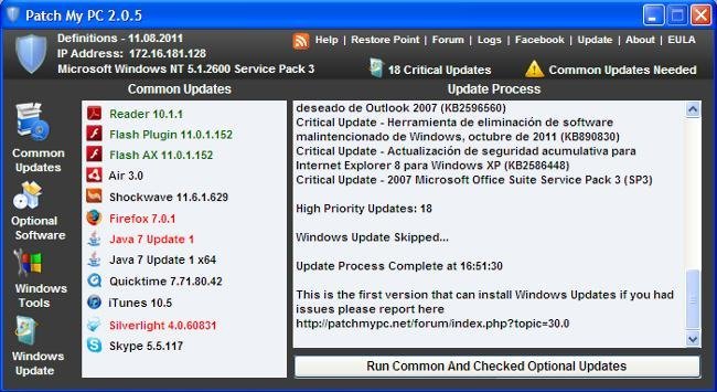Patch my PC comprueba las actualizaciones pendientes en tus equipos