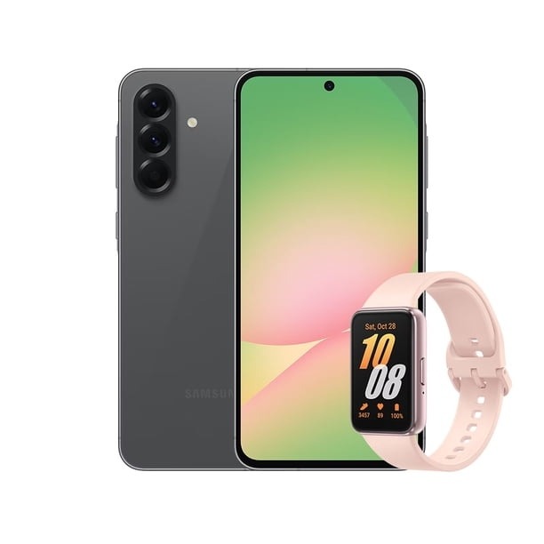Smartphone Samsung Galaxy A56 128GB Grafito Desbloqueado + Pulsera Inteligente Fit3 Rosa