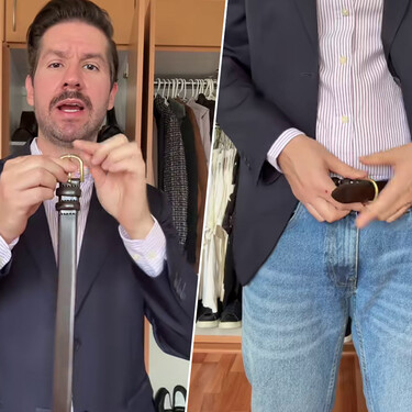 Un experto en moda se pronuncia sobre porqué usar cinturón: "hace dos bloques de tu cuerpo y acentúa tu cintura"