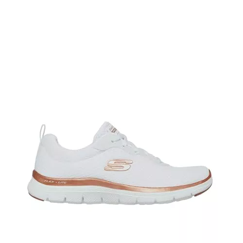 Skechers Zapatillas Deportivas para Mujer, Blanco, 38.5 EU