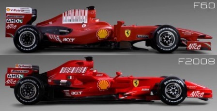 Ferarri F60 vs F2008