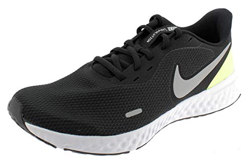 Nike Revolution 5, Zapatillas Hombre, Black Grey Fog Volt White, 45.5 EU