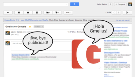 Gmelius, complemento para eliminar la publicidad de Gmail