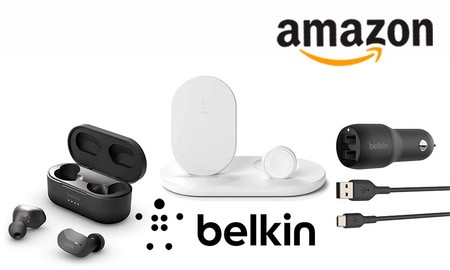 Ofertas en soluciones de carga y sonido Belkin: hasta la medianoche, Amazon te ofrece los mejores precios en auriculares true wireless, cables, conectores o bases inalámbricas