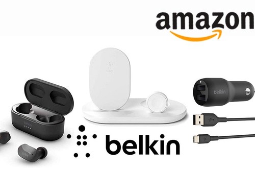 Ofertas en soluciones de carga y sonido Belkin: hasta la medianoche, Amazon te ofrece los mejores precios en auriculares true wireless, cables, conectores o bases inalámbricas