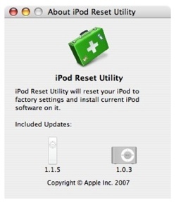 Nueva utilidad de restauración de Apple para los iPods shuffle de 1ª y 2ª generación