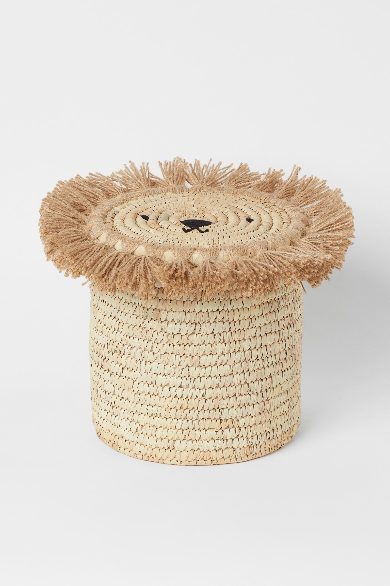 Cesta de almacenaje en paja