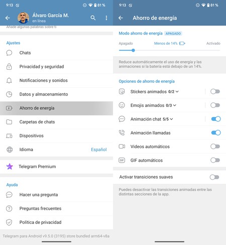 Ahorro Energia Telegram