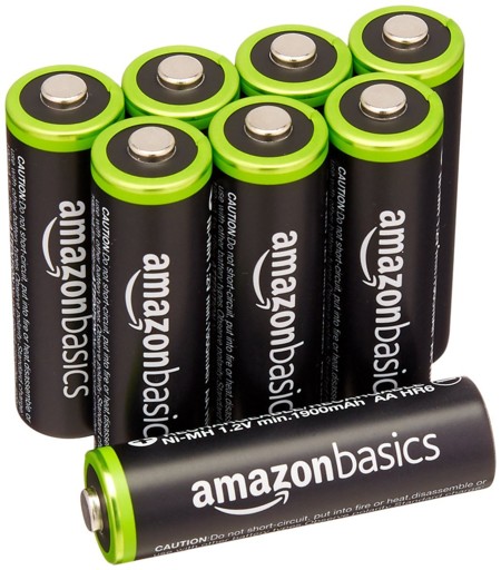 Pack de 8 pilas recargables AA de 2000mAh por 10,59 euros