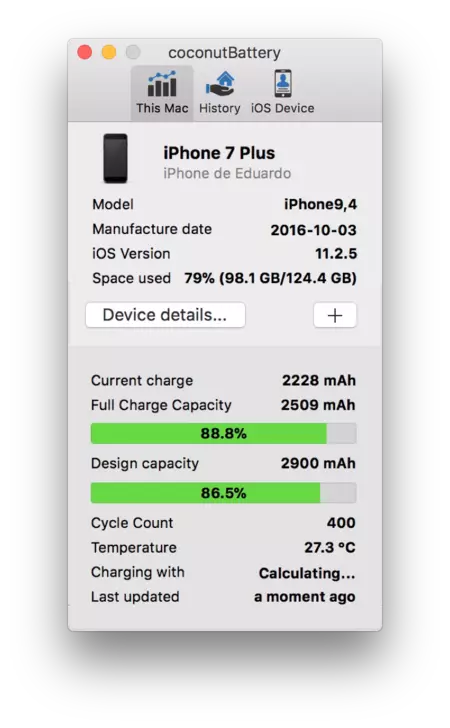 iPhoneの充電サイクルを確認する方法