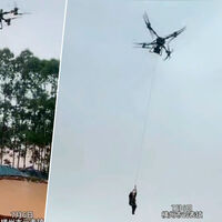 En China, el dron que te trae el pedido y el dron que te evacúa de una inundación a veces son el mismo dron