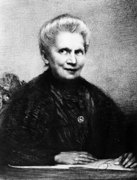 Portrait Of Marie Curie 1867 1934 Polish Chemist Wellcome M0011632