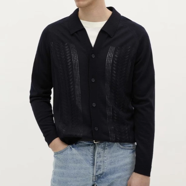 Scalpers Cárdigan de hombre regular fit con cuello pico